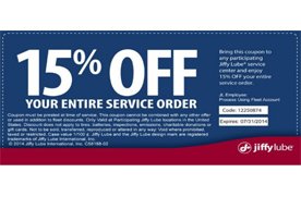 Get 40 Off Jiffy Lube Coupons Codes Printable Coupon November 2020 Takecoupon Com